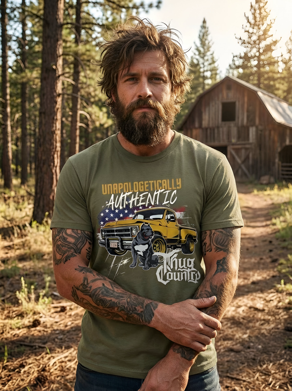 Unapologetically Authentic Tee – Thug Country Original