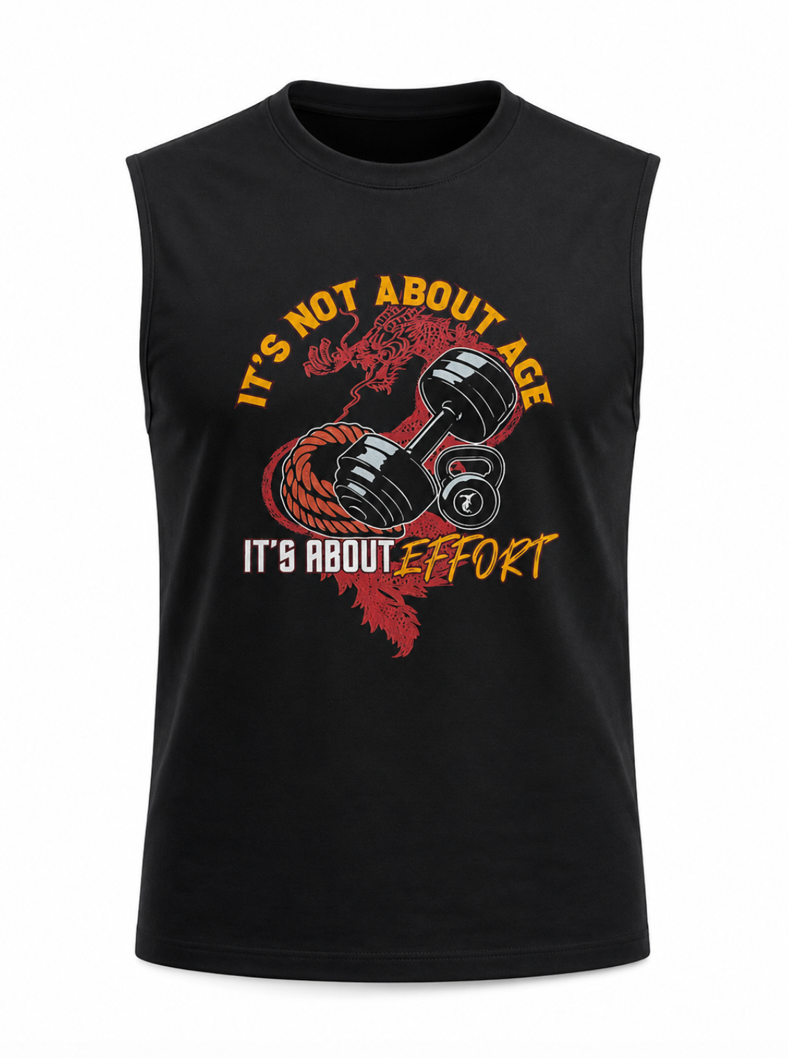 It's Not About Age, It's About Effort – Sleeveless Performance Tee