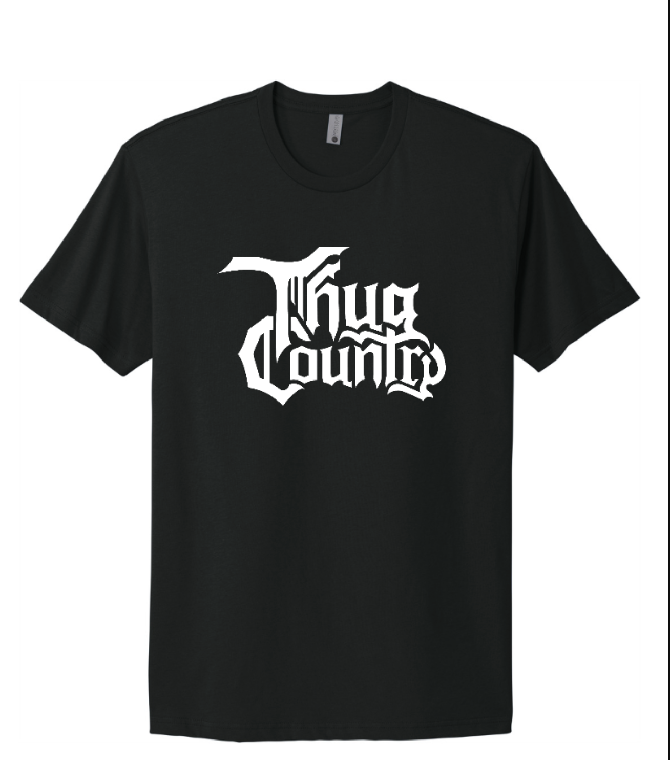Thug Country Logo Tee – Black with White Print