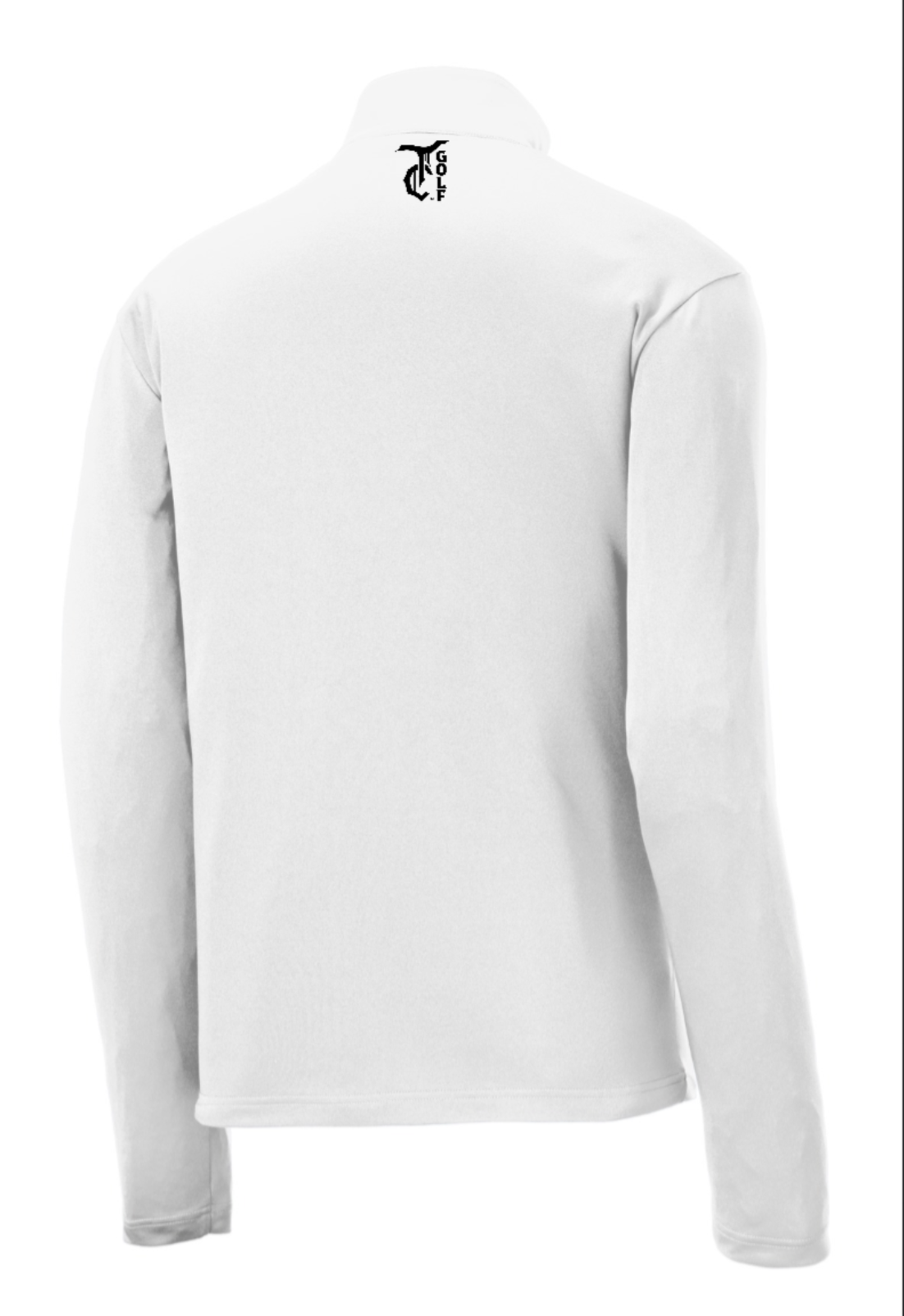 Golf Long Sleeve Quarter Zip - White