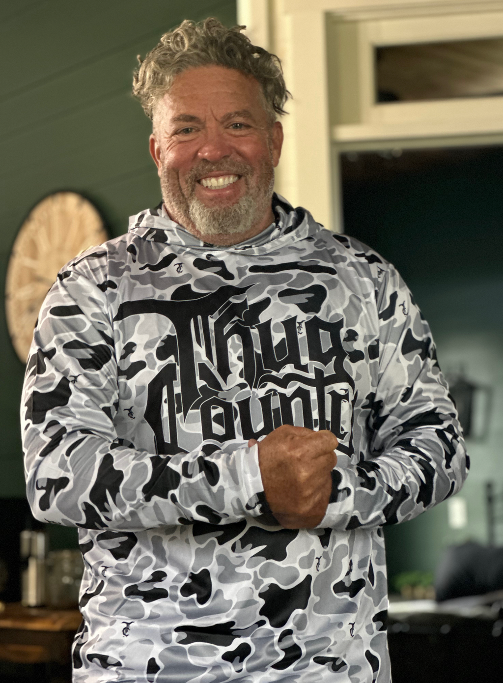 White Camo UV Performance Hoodie
