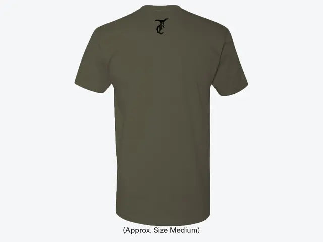 Thug Country Unisex Logo Tee – Olive & Black Edition